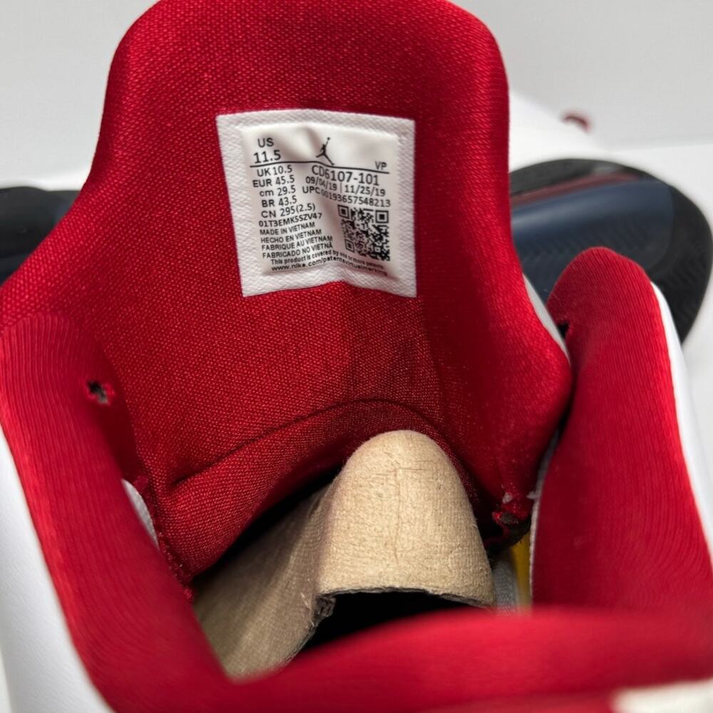 Nike Air Jordan "Maxin" 200 White/Gym Red Basketball Sneakers Men’s 11.5 - Picture 7 of 7